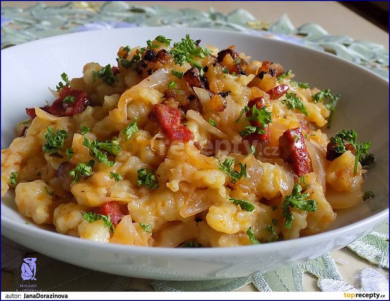 Recept na Halušky Se Zelím!