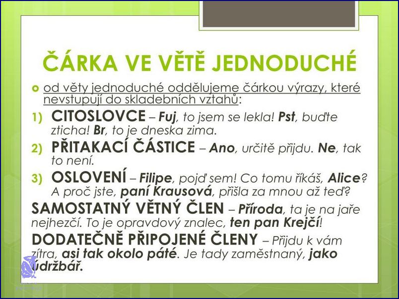 Čárka Před A Že - Co to znamená?