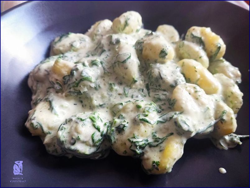 Chutná Zapečená Gnocchi Se Špenátem!
