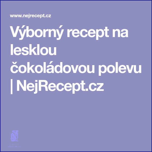 Recept Na Skořicovou Polevu Na Šneky!