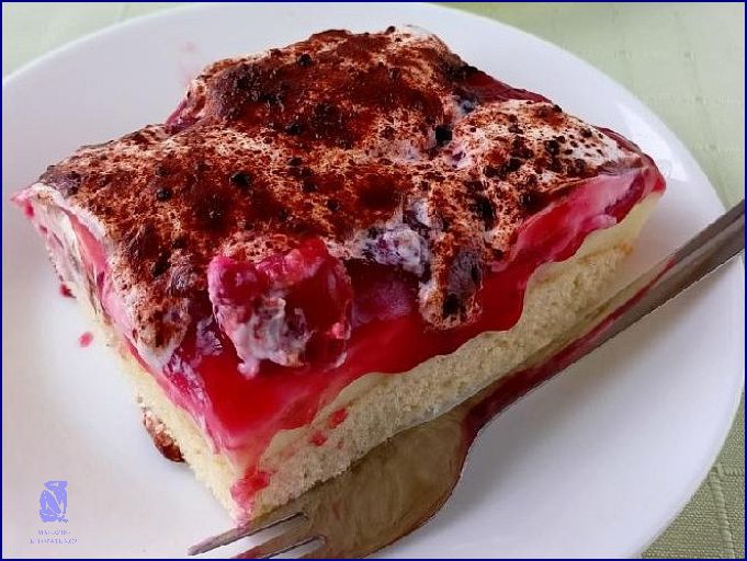 Recept: Piškot s Ovocem A Pudinkem!