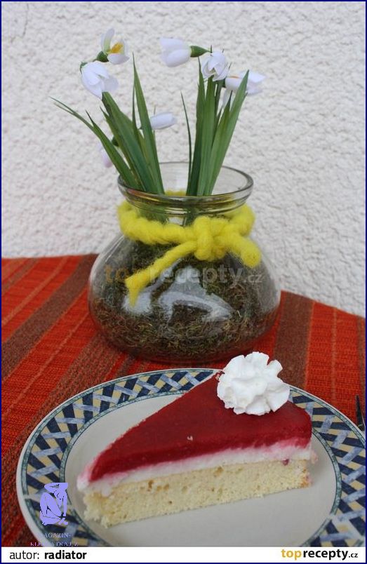 Recept: Piškotový Dort S Ovocem A Tvarohem