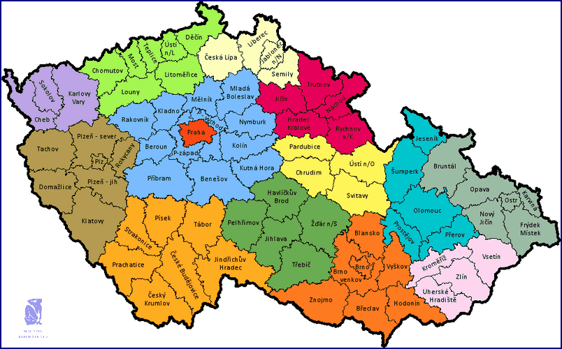 Nejpodrobnější Mapa České Republiky Pohoří!