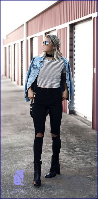 Ohromující Look: Džínová Bunda K Šatům!