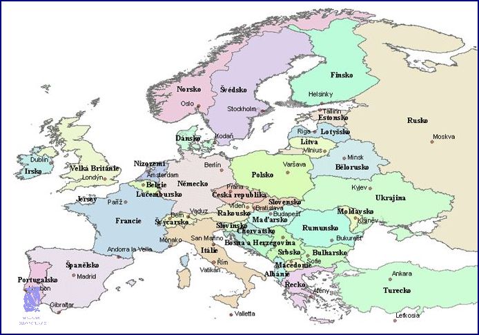Poznáte všechny Státy Evropy A Hlavní Města?