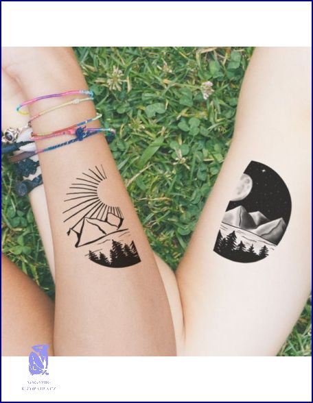 Tetování Slunce A Měsíc: Nechte Svůj Zevnějšek Svítit!
